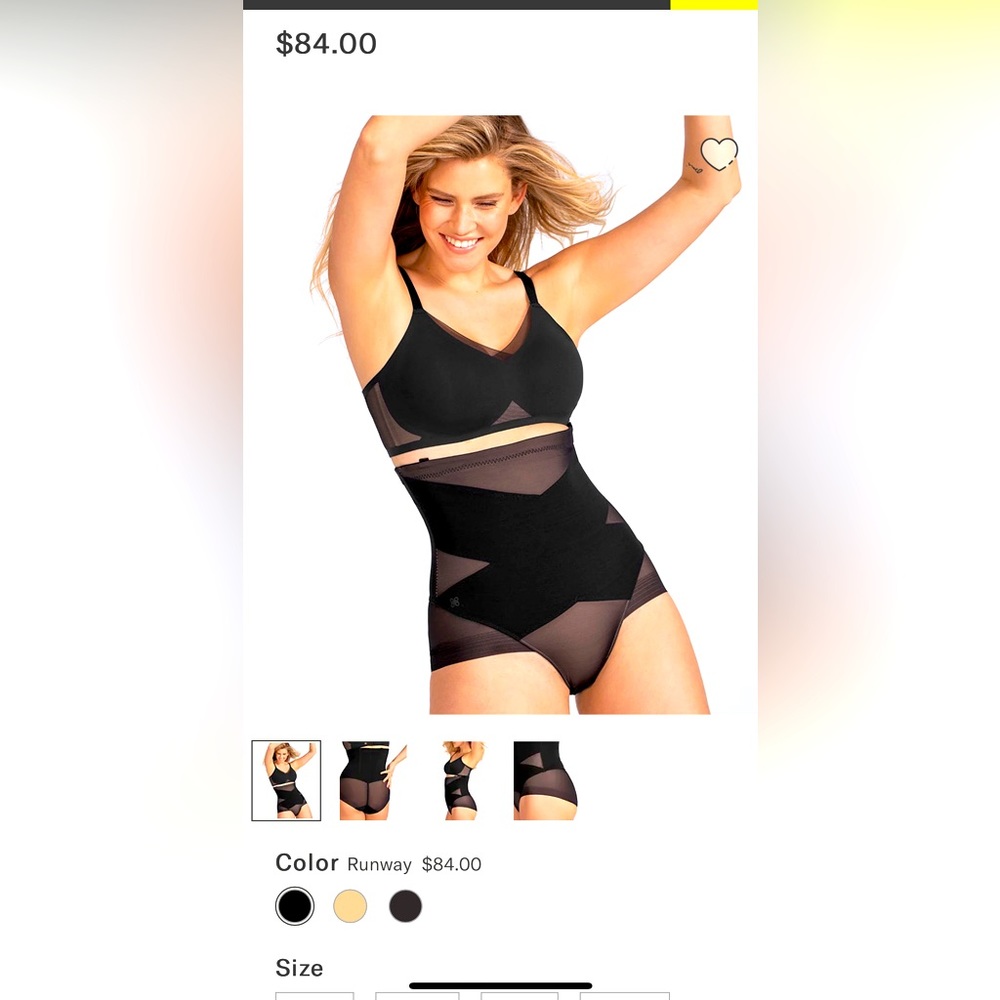 NWT and never worn black Honeylove XL high rise shapewear, brand new